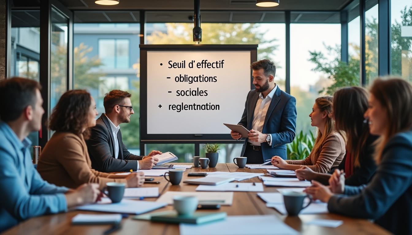 Illustration: Impact du seuil d’effectif sur les obligations sociales et évolutions réglementaires