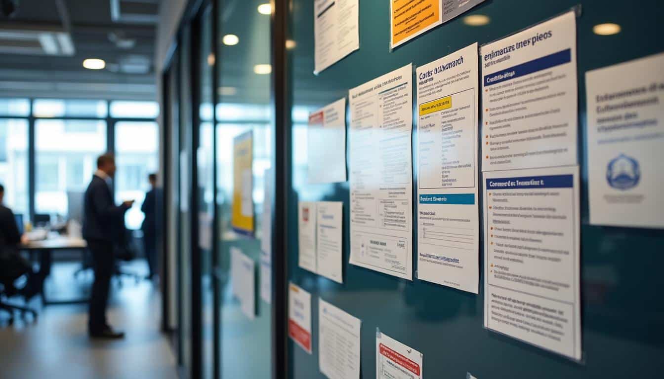 Illustration: Le cadre légal de l’affichage obligatoire en entreprise : lois et articles à connaître