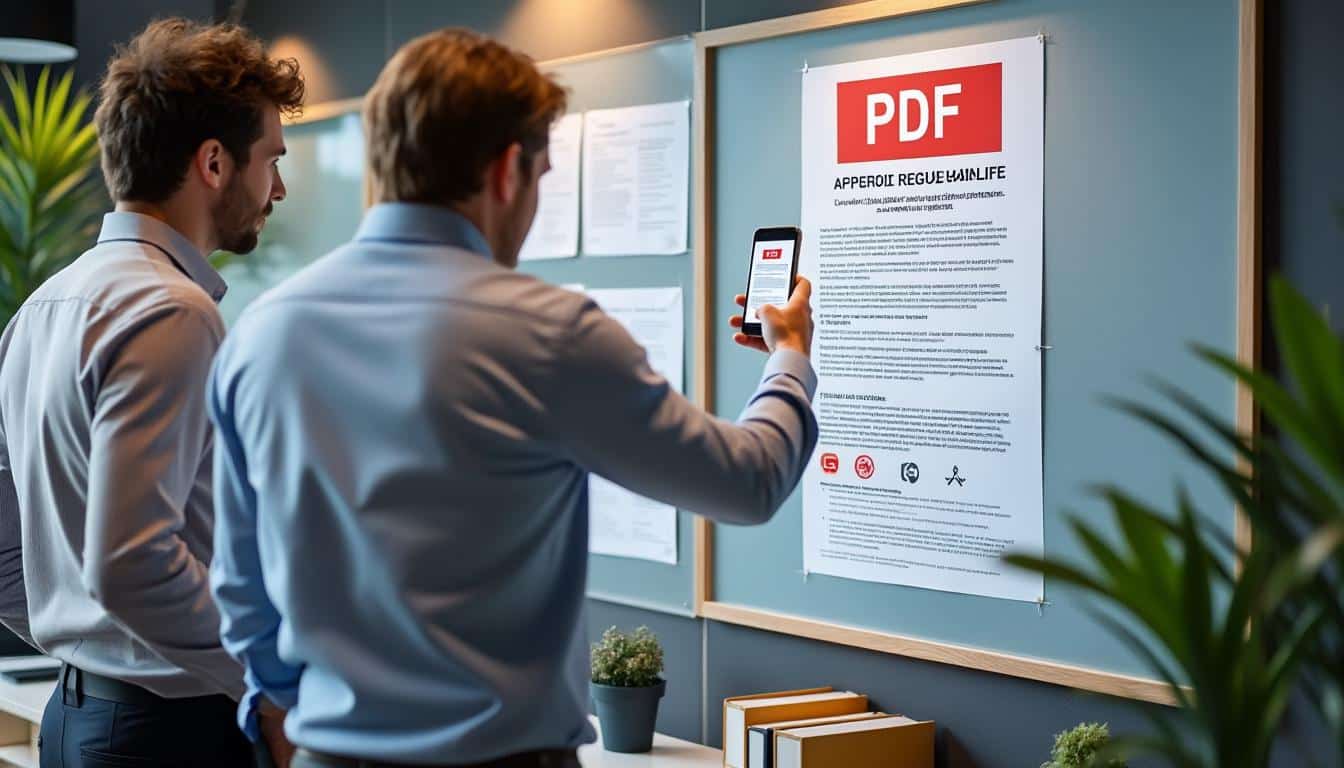 Illustration: Comprendre l’affichage obligatoire en entreprise au format PDF : pourquoi est-ce essentiel ?