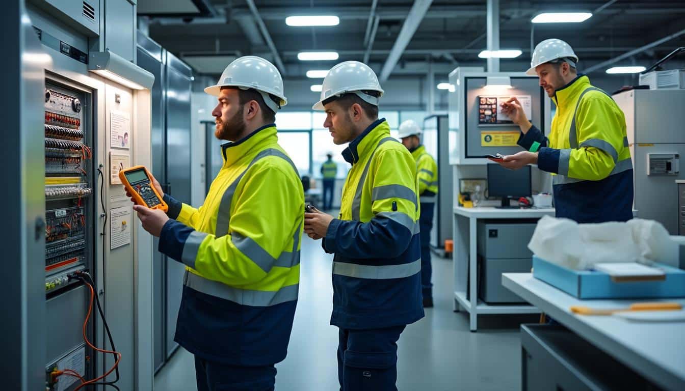 Illustration: Les différents types et fréquences de vérification électrique à respecter en entreprise