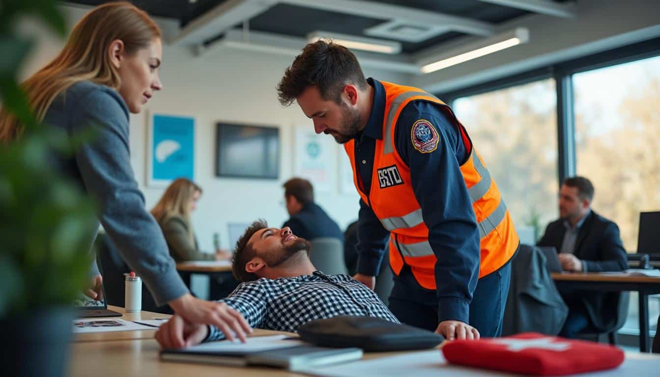 Illustration: Comprendre le rôle essentiel du sauveteur secouriste dans l’entreprise