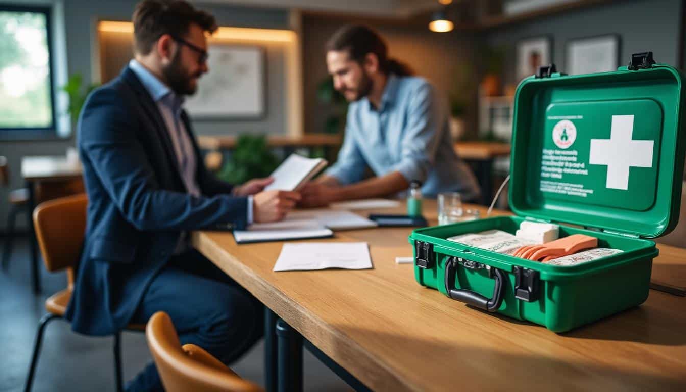 Illustration: Comprendre les obligations légales liées à la trousse de secours en entreprise