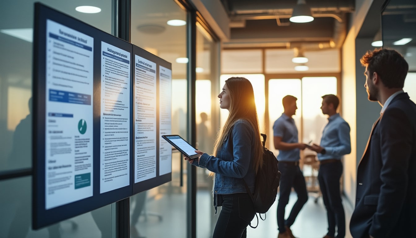 Illustration: Comprendre le rôle et le cadre légal du panneau d’affichage en entreprise