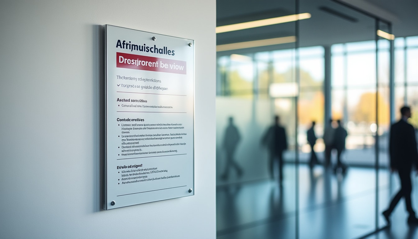 Panneau d’affichage en entreprise obligatoire : règles et conseils clés